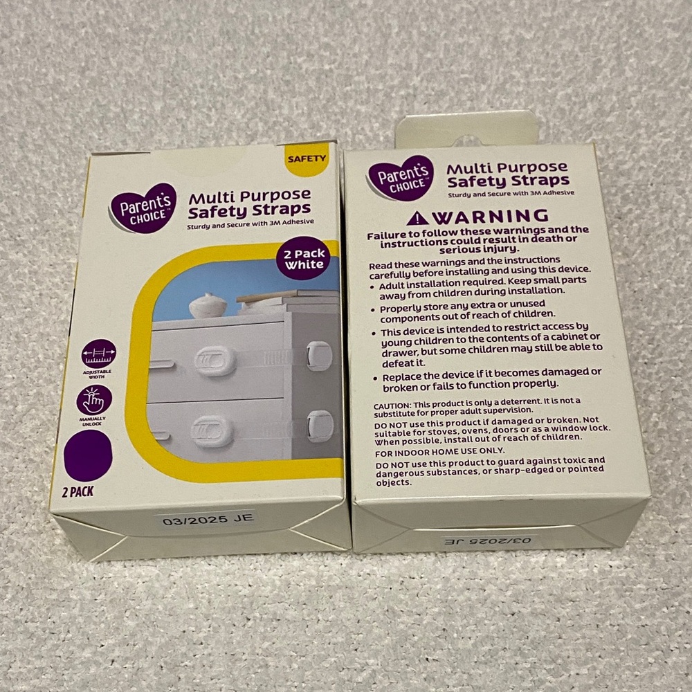 Parent's Choice Multi Purpose Safety Straps - White